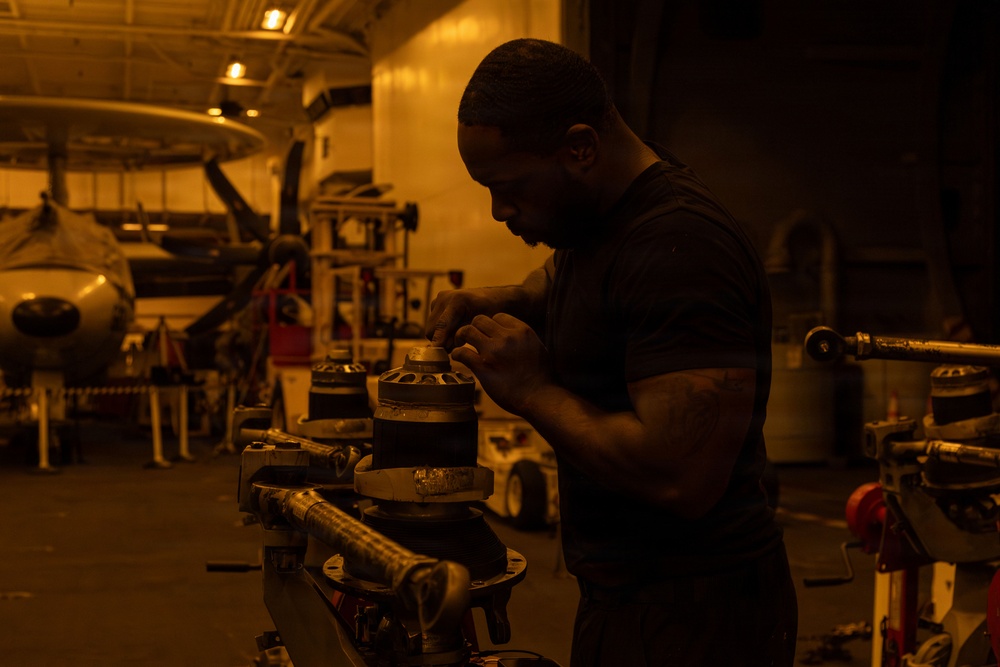 Abraham Lincoln conducts routine operations