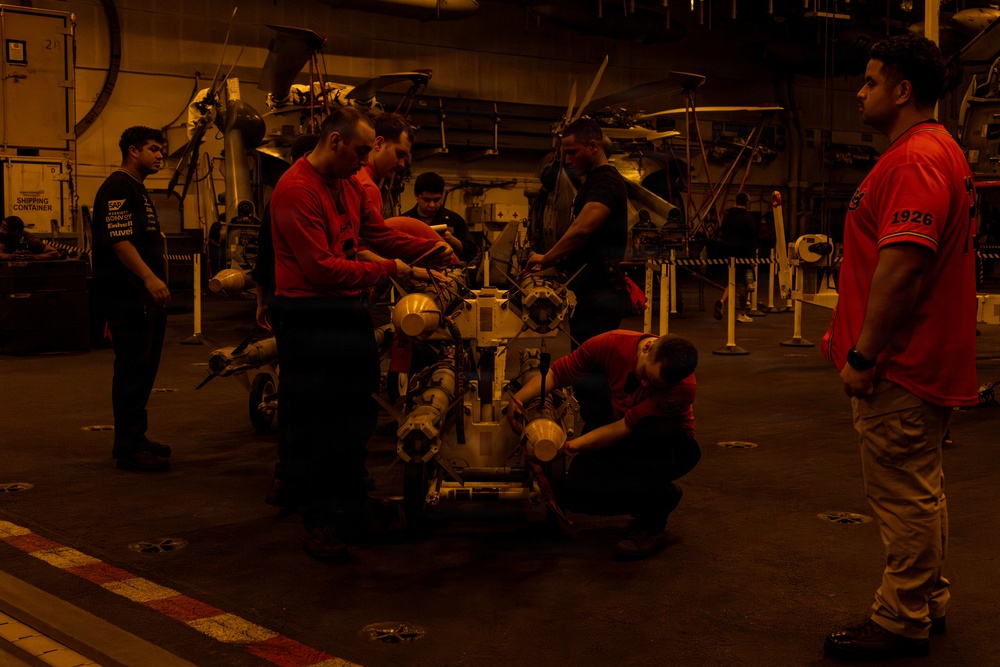 Abraham Lincoln conducts routine operations