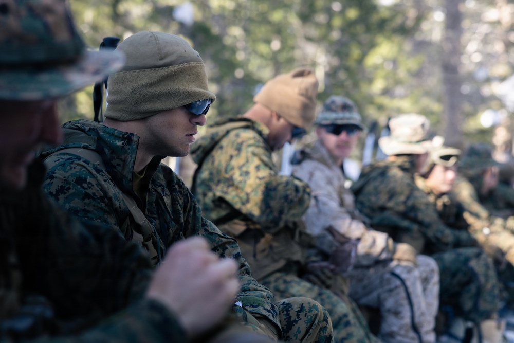 2nd Bn., 4th Marines conduct ski familiarization during MTX 1-26