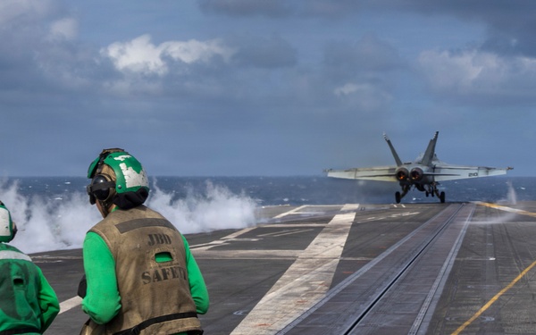 Abraham Lincoln conducts routine flight operations