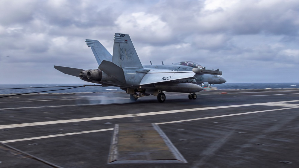 Abraham Lincoln conducts routine flight operations