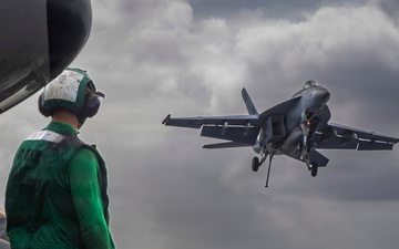 Abraham Lincoln conducts routine flight operations