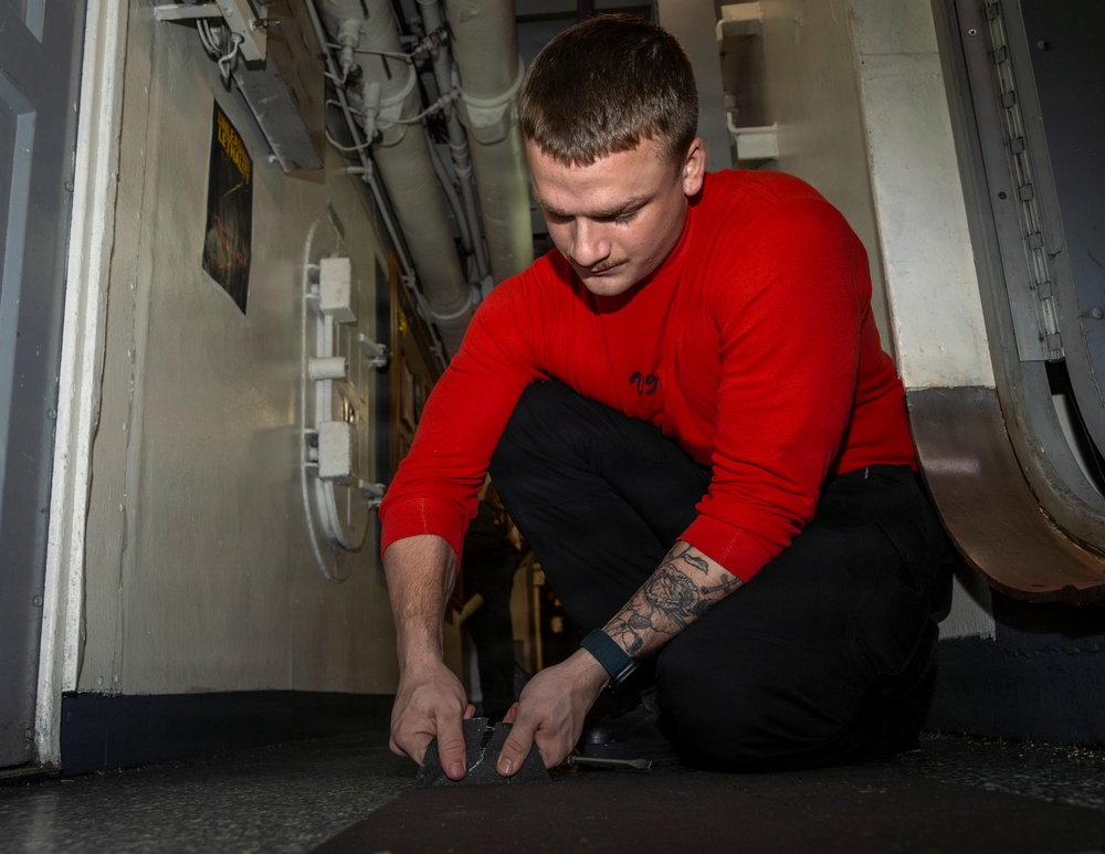 Abraham Lincoln conducts routine operations