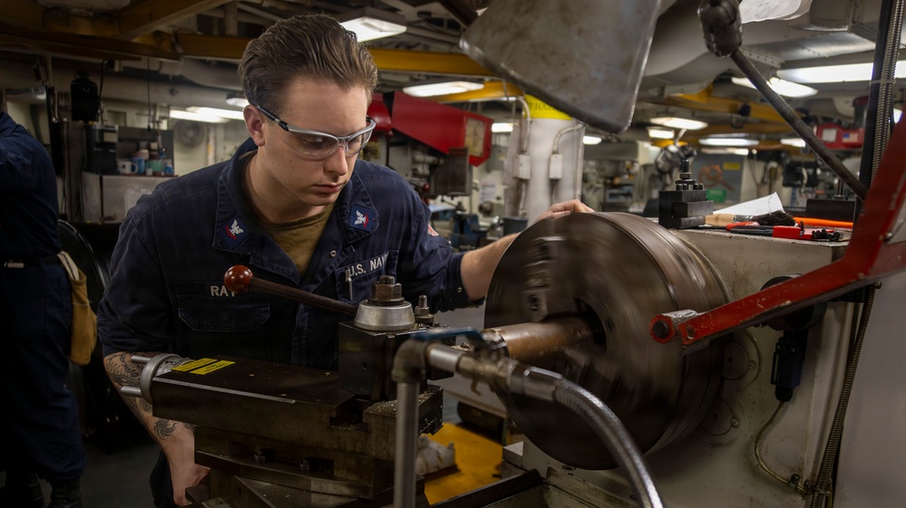 Abraham Lincoln conducts routine operations