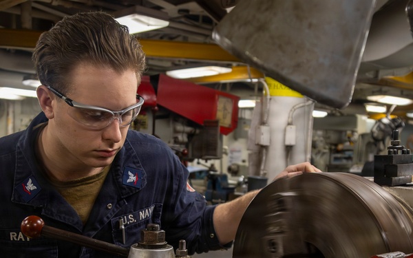 Abraham Lincoln conducts routine operations