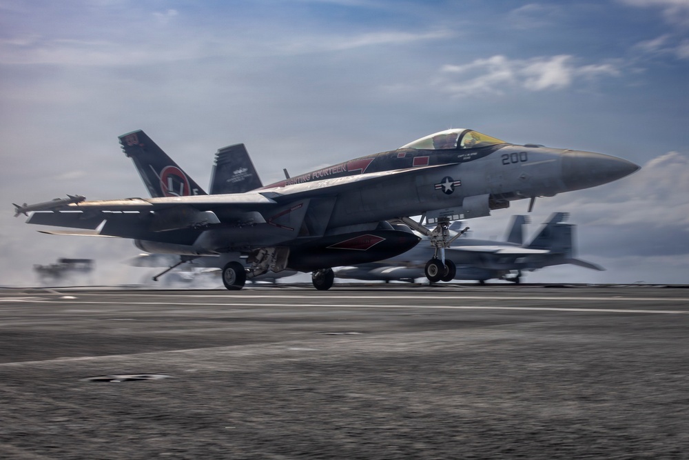 Abraham Lincoln conducts routine flight operations