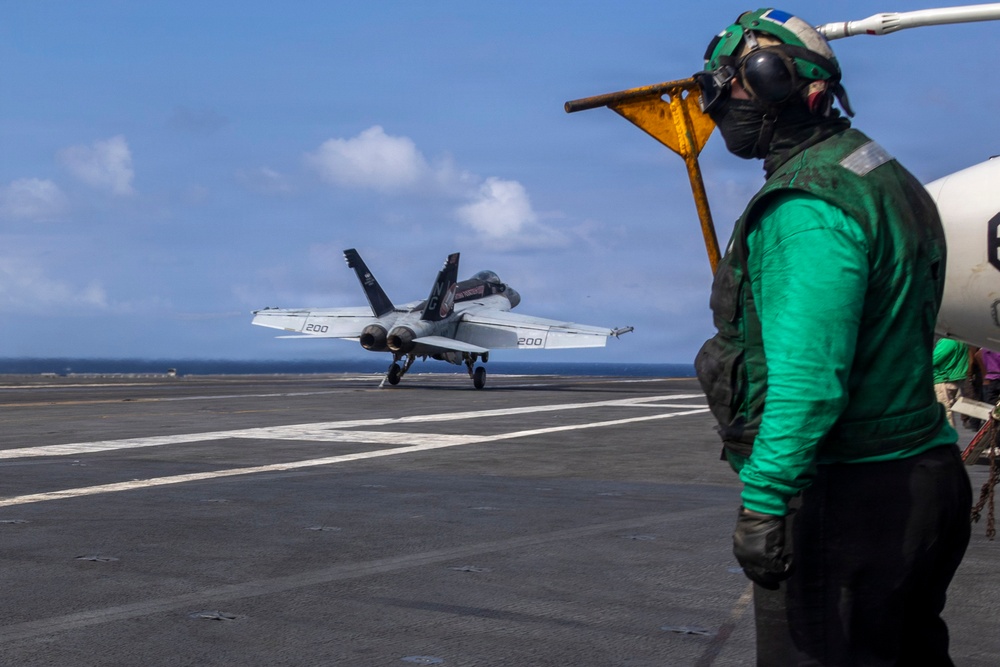 Abraham Lincoln conducts routine flight operations