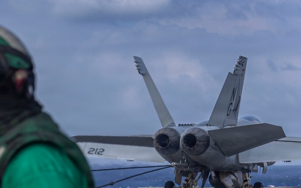 Abraham Lincoln conducts routine flight operations