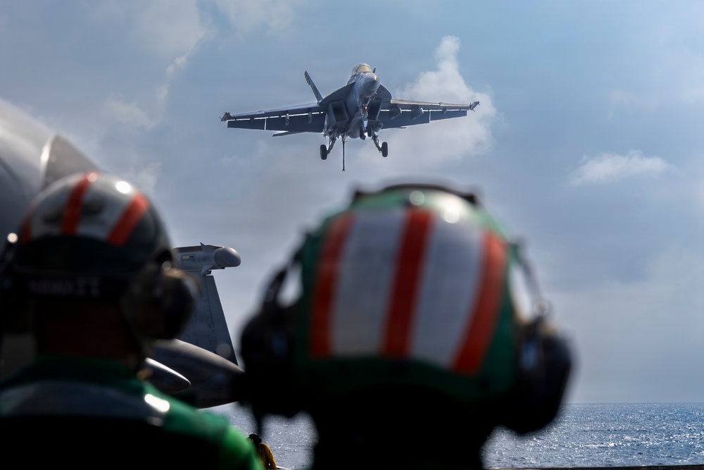 Abraham Lincoln conducts routine flight operations