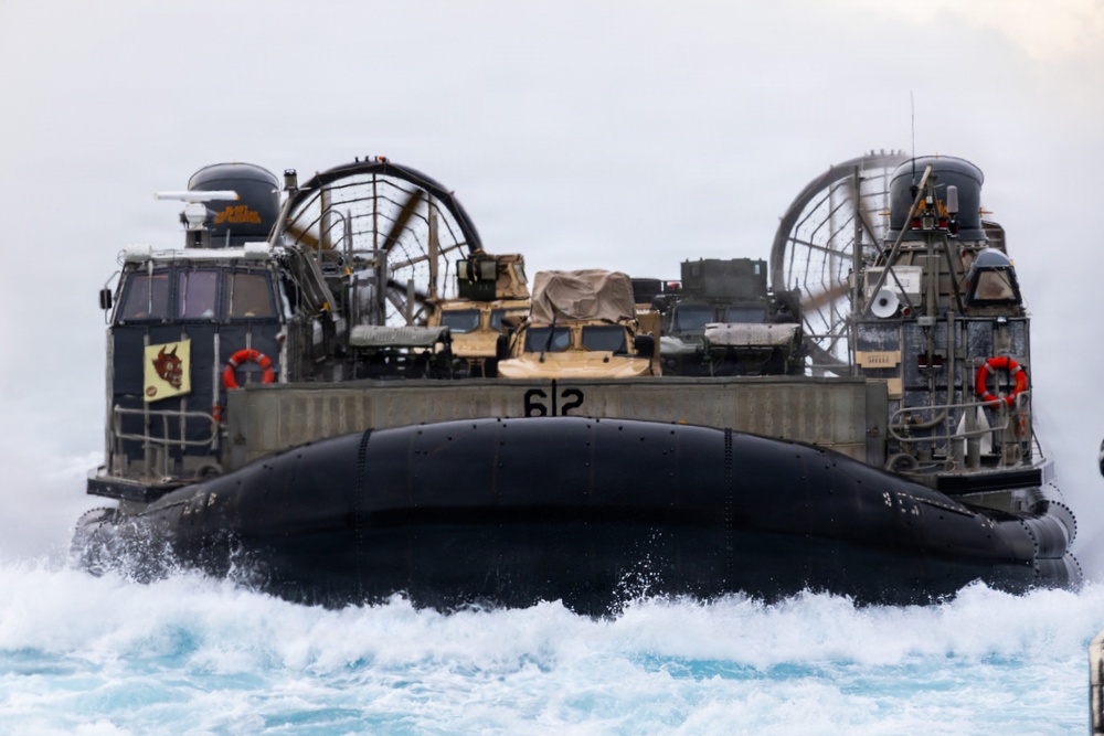 11th MEU Marines, Sailors Conduct Well Deck Operations Aboard USS Portland