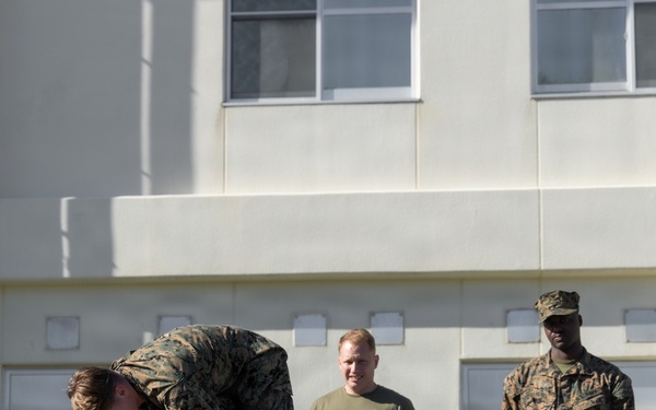 5th Air Naval Gunfire Liaison Company Marines conduct tactical combat casualty care training