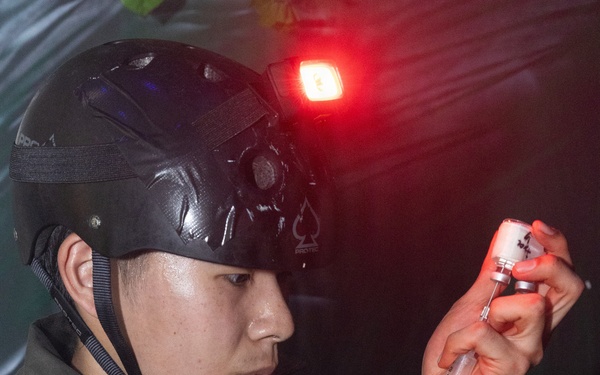 Japan Self-Defense Force Cadets participate in Tactical Combat Casualty Care Culminating Event