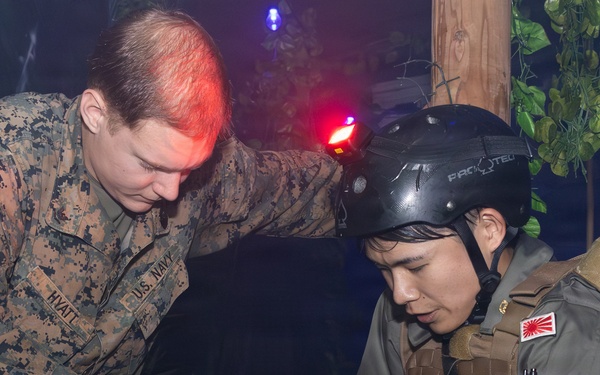 Japan Self-Defense Force Cadets participate in Tactical Combat Casualty Care Culminating Event
