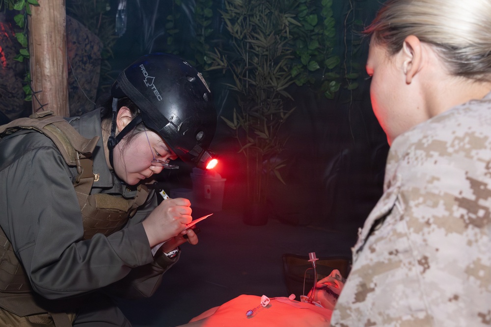 Japan Self-Defense Force Cadets participate in Tactical Combat Casualty Care Culminating Event