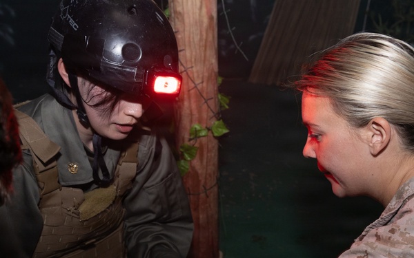 Japan Self-Defense Force Cadets participate in Tactical Combat Casualty Care Culminating Event