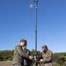 III Marine Expeditionary Force meteorology and oceanography analyst forecasters set up weather sensor