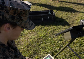 III Marine Expeditionary Force meteorology and oceanography analyst forecasters set up weather sensor