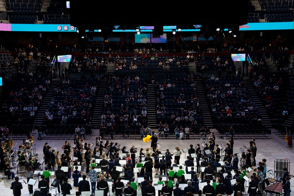 U.S. Marine band plays in Japan, U.S. Joint Concert
