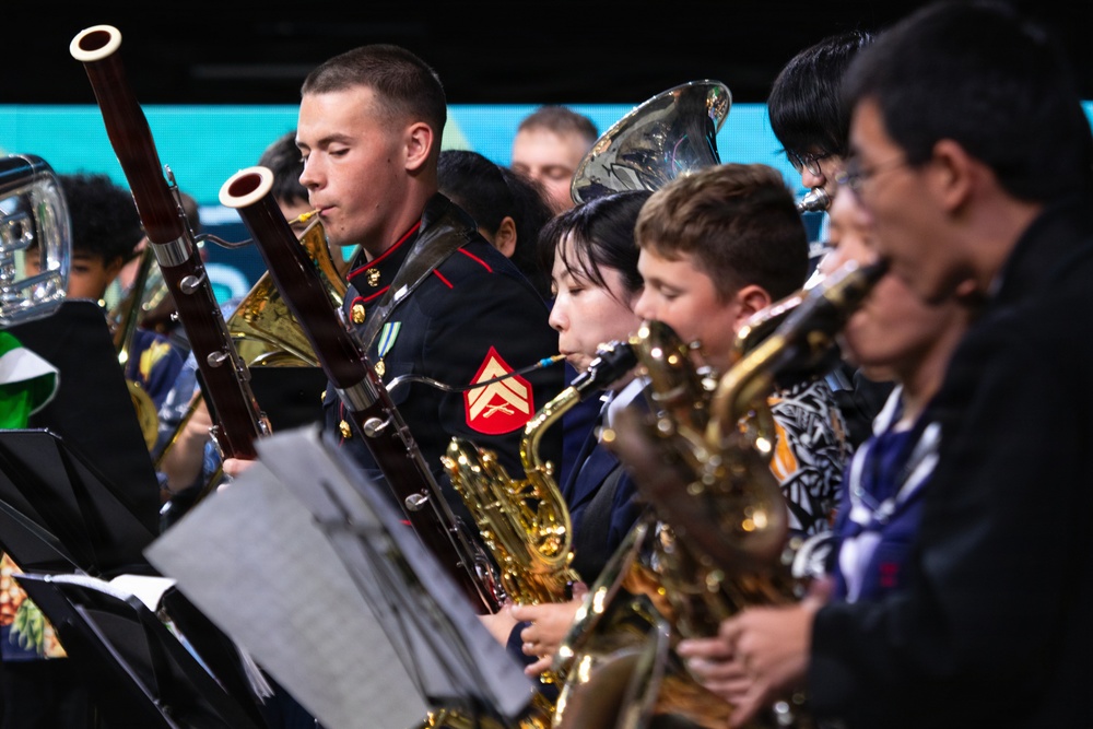 U.S. Marine band plays in Japan, U.S. Joint Concert