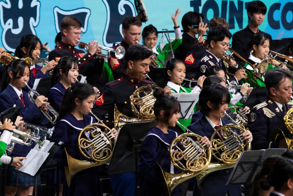 U.S. Marine band plays in Japan, U.S. Joint Concert