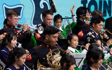 U.S. Marine band plays in Japan, U.S. Joint Concert