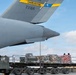 332nd Expeditionary Logistics Readiness Squadron loads pallets on C-17