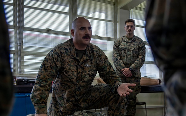 U.S. Marines train during Combat Lifesaver Course
