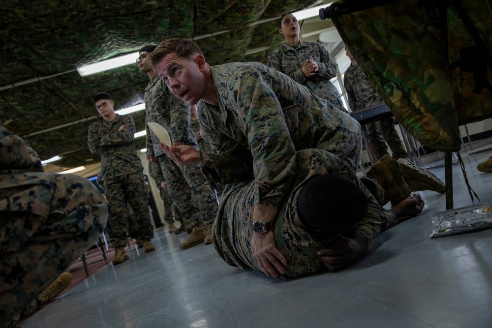 U.S. Marines train during Combat Lifesaver Course