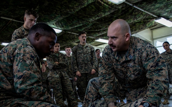 U.S. Marines train during Combat Lifesaver Course