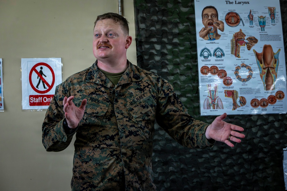 U.S. Marines train during Combat Lifesaver Course