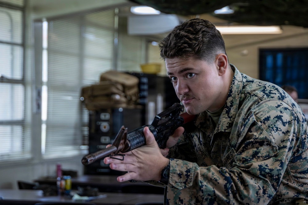 U.S. Marines train during Combat Lifesaver Course