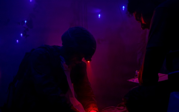 U.S. Marines participate in Combat Lifesaver Course culminating event