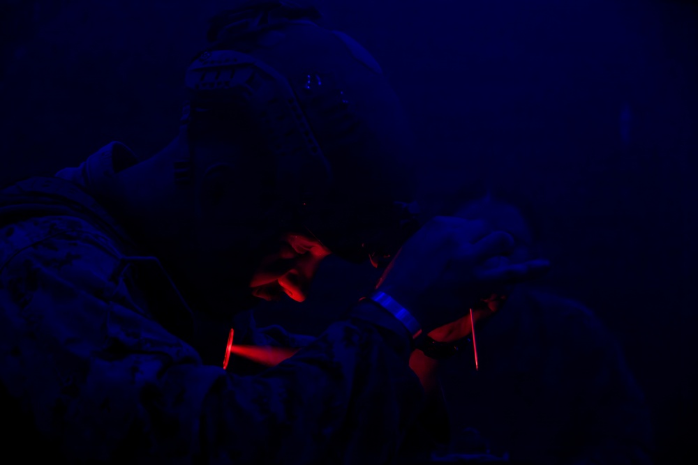 U.S. Marines participate in Combat Lifesaver Course culminating event