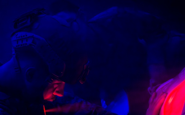 U.S. Marines participate in Combat Lifesaver Course culminating event