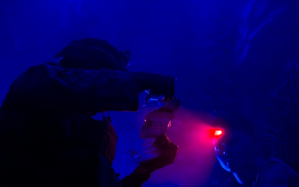 U.S. Marines participate in Combat Lifesaver Course culminating event