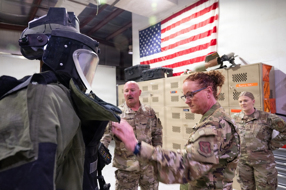302nd AW leadership visits deployed Reservists