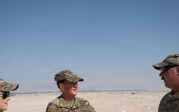302nd AW leadership visits deployed Reservists