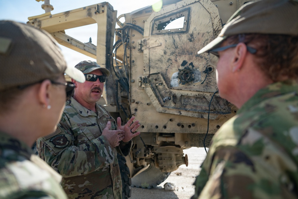 302nd AW leadership visits deployed Reservists