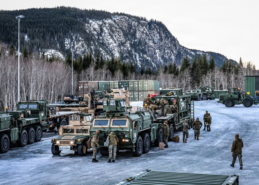U.S. Marines Prepare Motor Transport Equipment Ahead of Convoy Operations