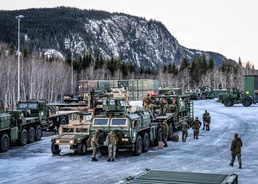 U.S. Marines Prepare Motor Transport Equipment Ahead of Convoy Operations