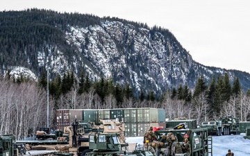 U.S. Marines Prepare Motor Transport Equipment Ahead of Convoy Operations
