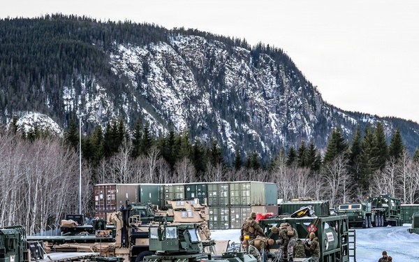 U.S. Marines Prepare Motor Transport Equipment Ahead of Convoy Operations