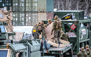U.S. Marines Prepare Motor Transport Equipment Ahead of Convoy Operations