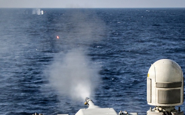 Frank E. Petersen Jr. conducts live-fire exercise