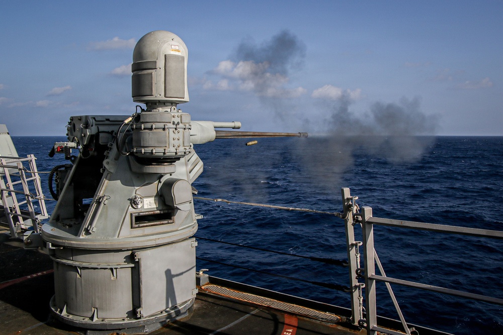 Frank E. Petersen Jr. conducts live-fire exercise