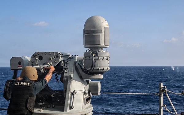 Frank E. Petersen Jr. conducts live-fire exercise