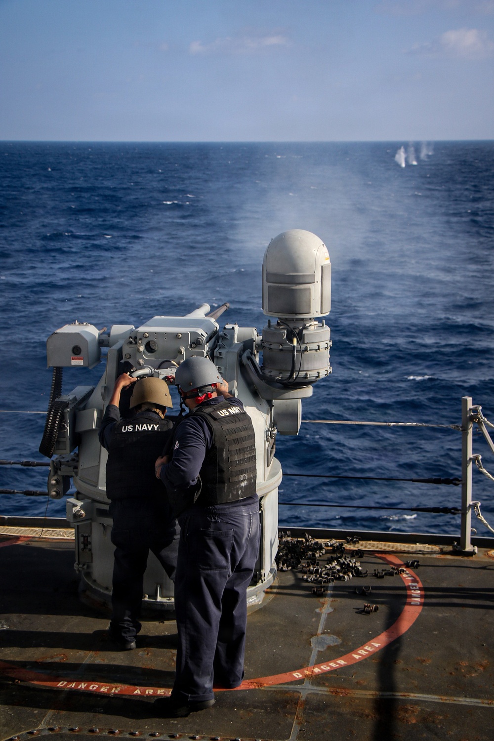 Frank E. Petersen Jr. conducts live-fire exercise