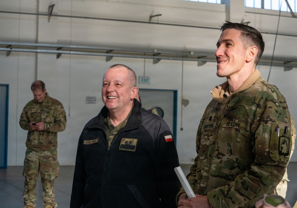 Strengthening NATO Ties: Polish Major General. Maciej Jabłoński Visits 12th CAB at Katterbach