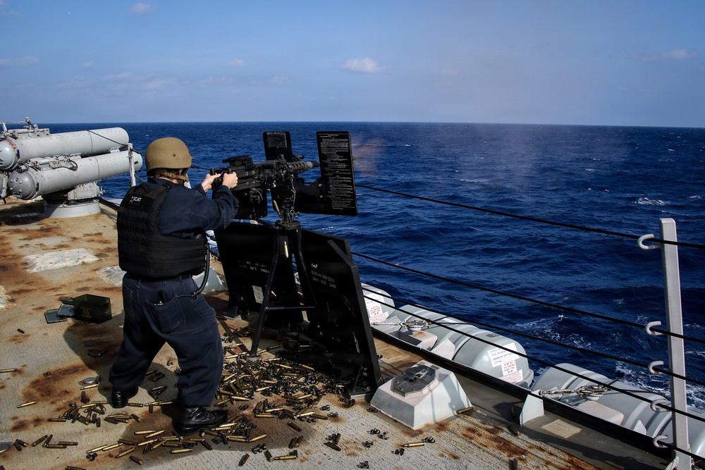 Frank E. Petersen Jr. conducts live-fire exercise