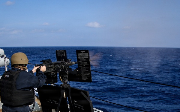 Frank E. Petersen Jr. conducts live-fire exercise